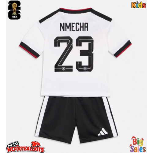 Germany Felix Nmecha #23 Replica Home Stadium Kit for Kids World Cup 2026 Short Sleeve (+ pants)